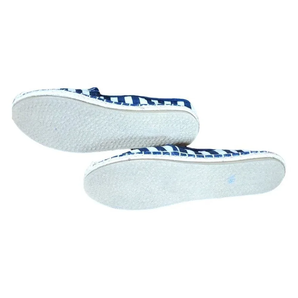 💎204 Nautica Pineapple Embroidered Espadrilles Slip On Shoes
